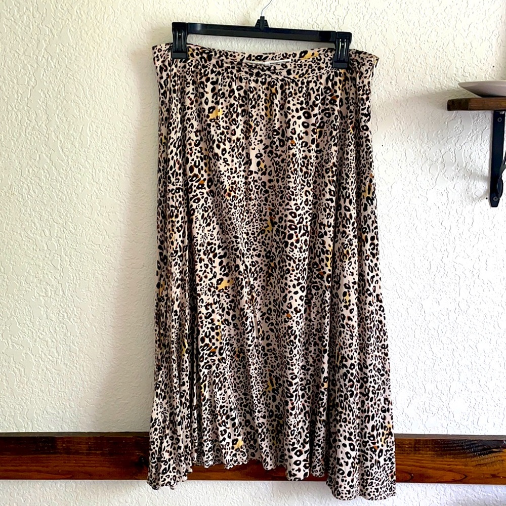 Leopard Midi Skirt